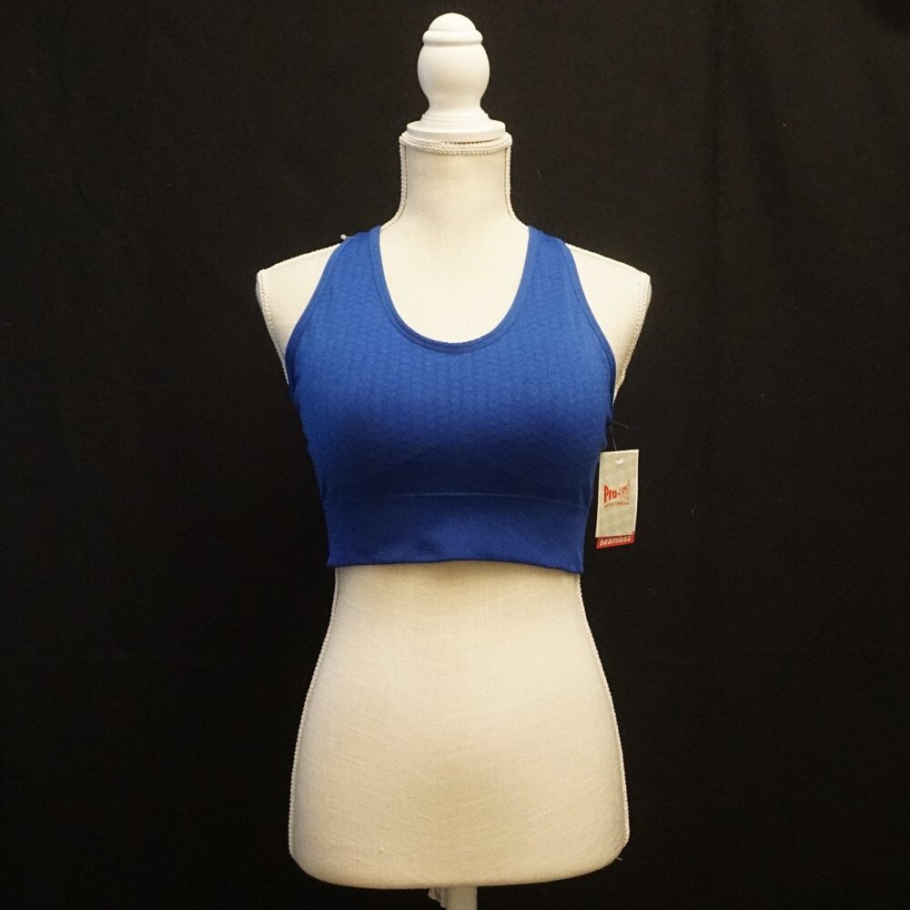 Pro-Fit Sportswear Blue Sports Bra Honeycomb Texture Women’s XL